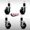 Service Caster 4'' SS Soft Rubber Wheel Swivel 1-3/4'' Expanding Stem Caster Set 2 Brakes, 4PK SCC-SSEX20S414-SRS-2-TLB-2-134 - alternate 3